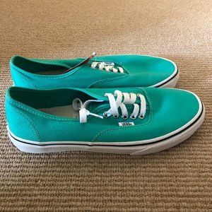 Teal Vans Size 10 (W)